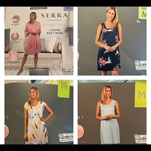 SERRA lounge wear
3 LADIES SLEEP DRESS & 1 LADIES SOFT ROBE